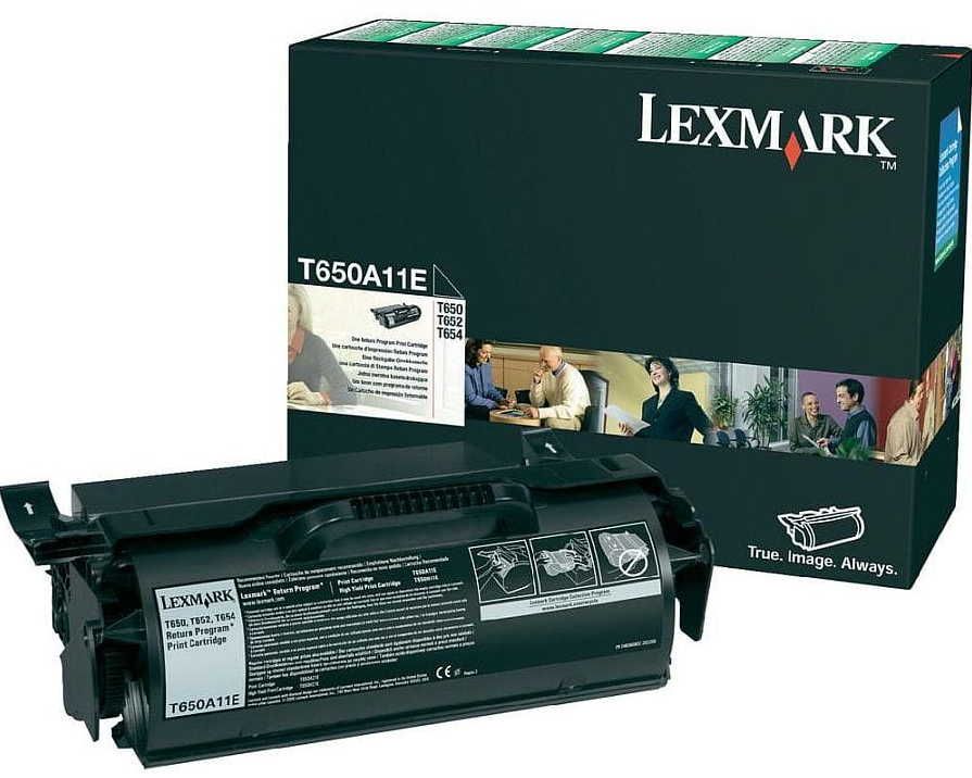 Lexmark Toner T650 T650A11E Black 7K T650dn, T650dtn, T650n, T652dn, T652dtn,