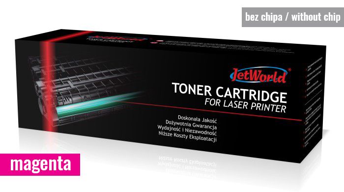 Toner JetWorld zamiennik HP 415A W2033A LaserJet Color Pro M454, M479 2.1K Magenta (toner bez chipa - należy przełożyć z kasety OEM A lub X - zapoznaj się z instrukcją)