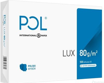 Papier Ksero A3 Pollux 80g 500ark Białość 161CIE klasa B  wysyłka tylko pa