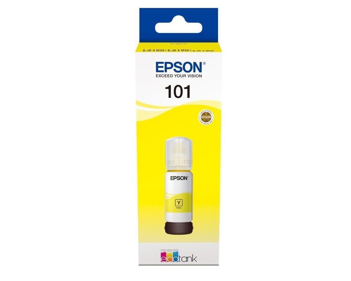 Epson Tusz 101 EcoTank L6160/6170 Yellow, 70ml  C13T03V44A