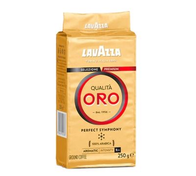 KAWA LAVAZZA QUALITA ORO 250G MIELONA 20 SZT W KARTONIE