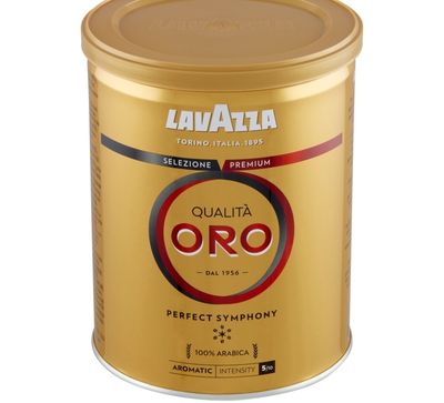 KAWA LAVAZZA QUALITA ORO 250G PUSZKA MIELONA 12 SZTUK W KARTONIE