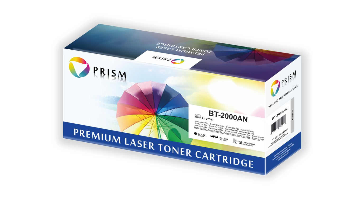 PRISM Brother Toner TN-2000/TN-2005 2,5k 100% new