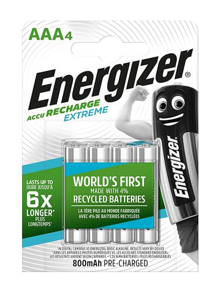 Akumulator Energizer Extreme 800mAh AAA blister 4 szt. HR3 1,2V NiMh