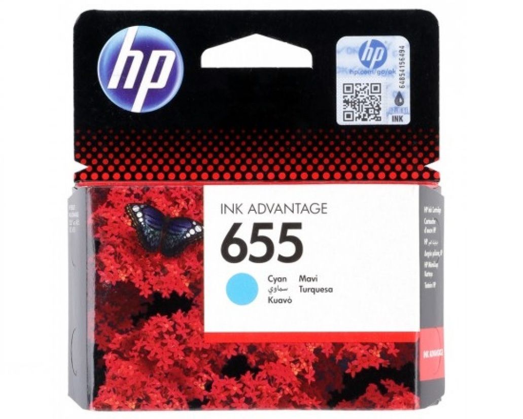 HP Tusz nr 655 CZ110AE Cyan 600str