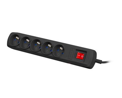ARMAC LISTWA ZASILAJĄCA ARC5 5M CZARNA 5X 230V przeciwzwarciowa