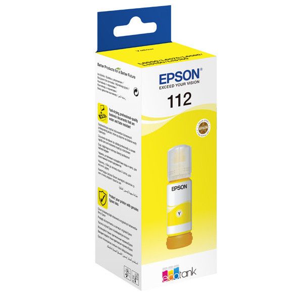 Epson Tusz 112 EcoTank Yellow 70ml 6000str C13T06C44A