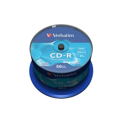 Verbatim CD-R 52x 700MB 50p 43351 cake DataLife,Extra Protection,bez nadruku