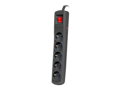 ARMAC LISTWA ZASILAJĄCA R5 3M CZARNA 5X 230V PL 10A przeciwprzepięciowa