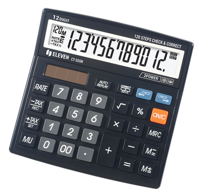 Eleven Kalkulator CT555N 12-cyfrowy wyświetlacz