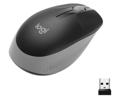 Logitech Mysz M190 szara Bezprzewodowa