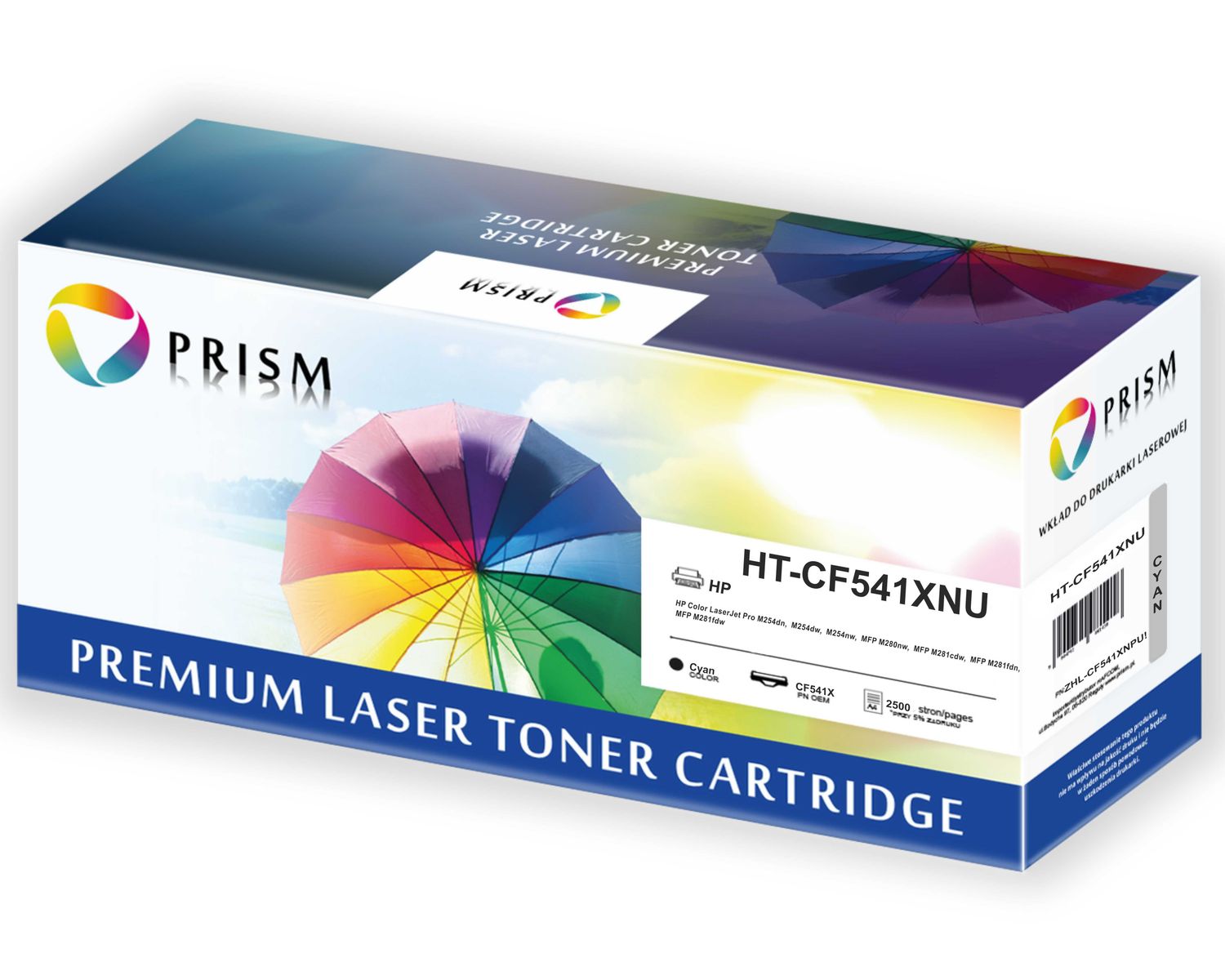 PRISM HP Toner nr 203X CF541X Cy 2,5k CRG 054HC 100% new PF