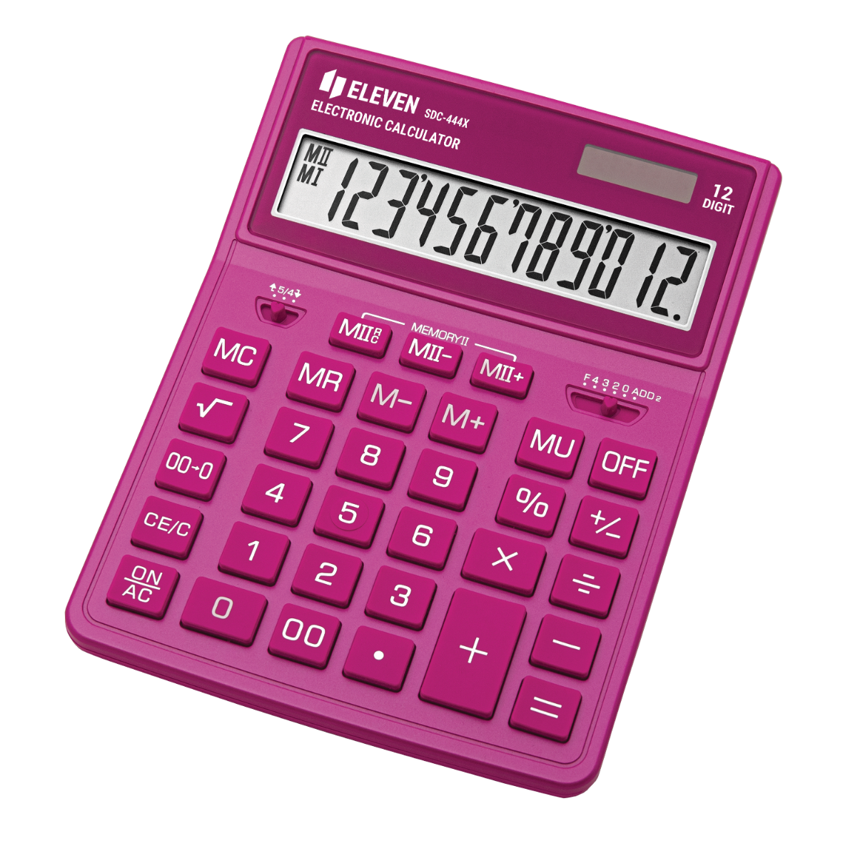 Eleven Kalkulator SDC-444XRPKE różowy 12-cyfrowy wyświetlacz