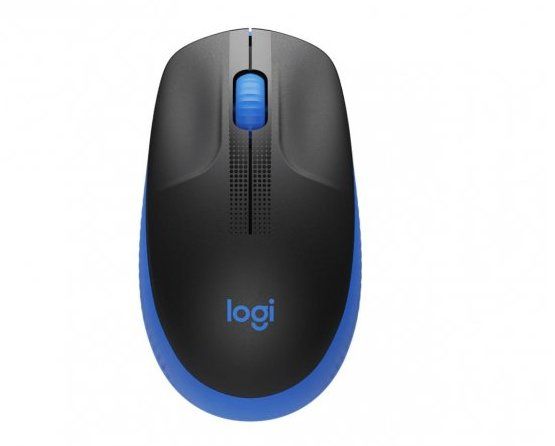 Logitech Mysz M190 niebieska Bezprzewodowa