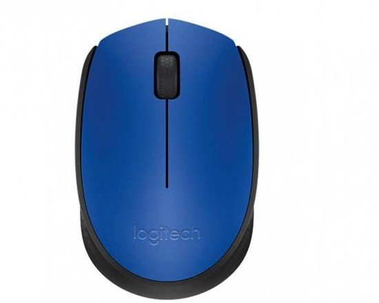 Logitech Mysz M171 niebieska Bezprzewodowa