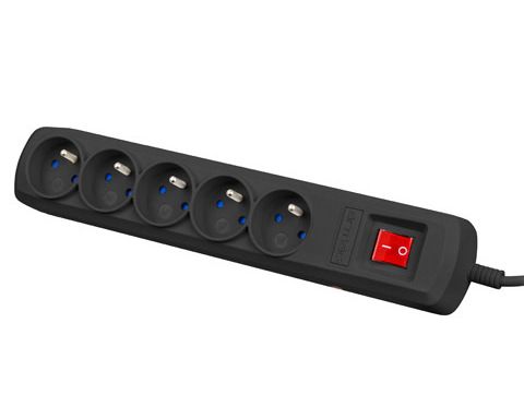 ARMAC LISTWA ZASILAJĄCA ARC5 1.5M CZARNA 5X 230V przeciwzwarciowa