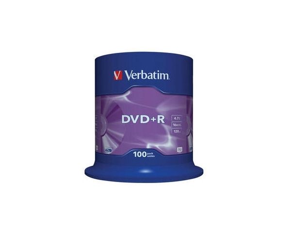 Verbatim DVD+R 16x 4,7GB 100p 43551 sp DataLife+AZO+,scratch res, bez nadr,