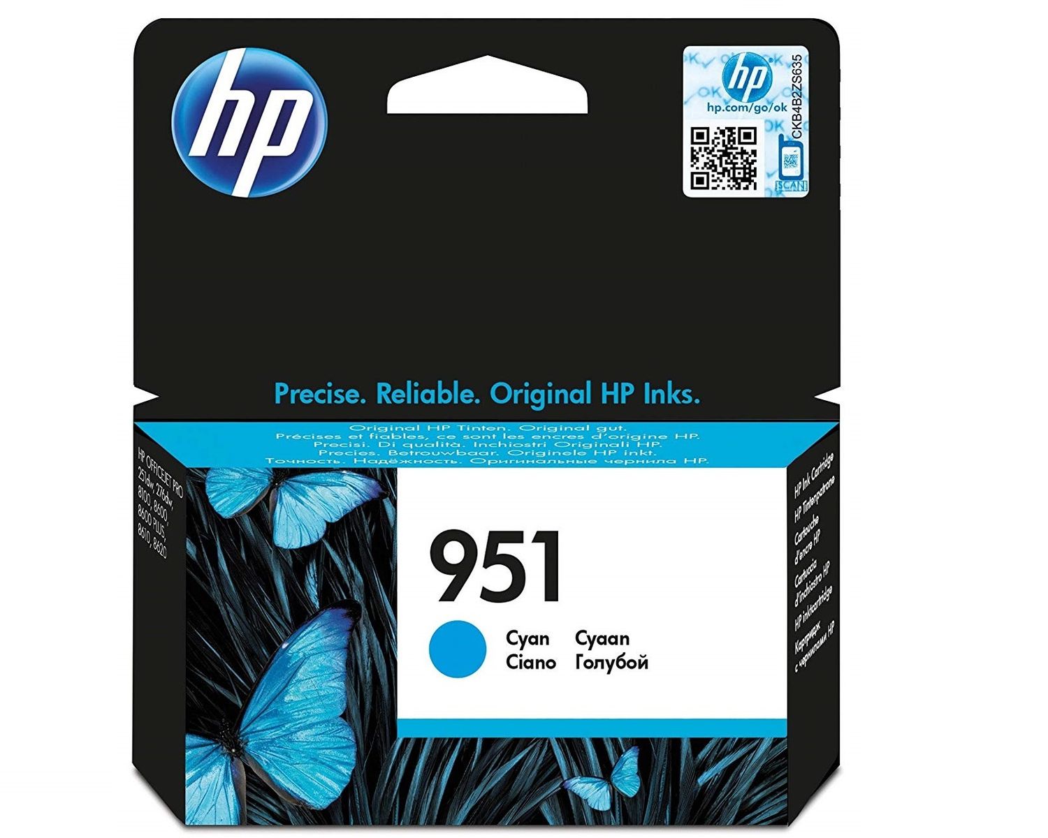 HP Tusz nr 951 CN050AE Cyan 700str