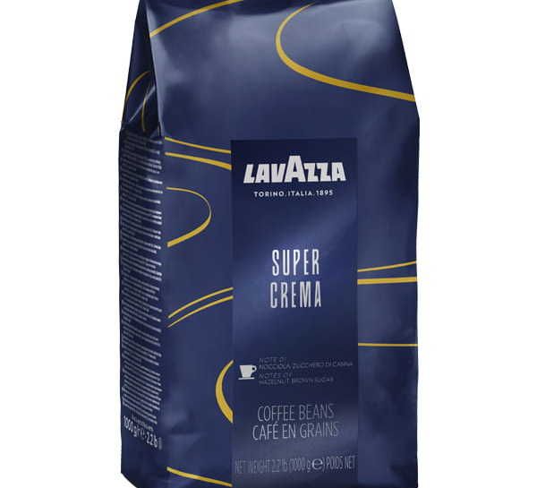 KAWA LAVAZZA SUPER CREMA 1 KG BLUE ZIARN w kartonie 6 sztuk