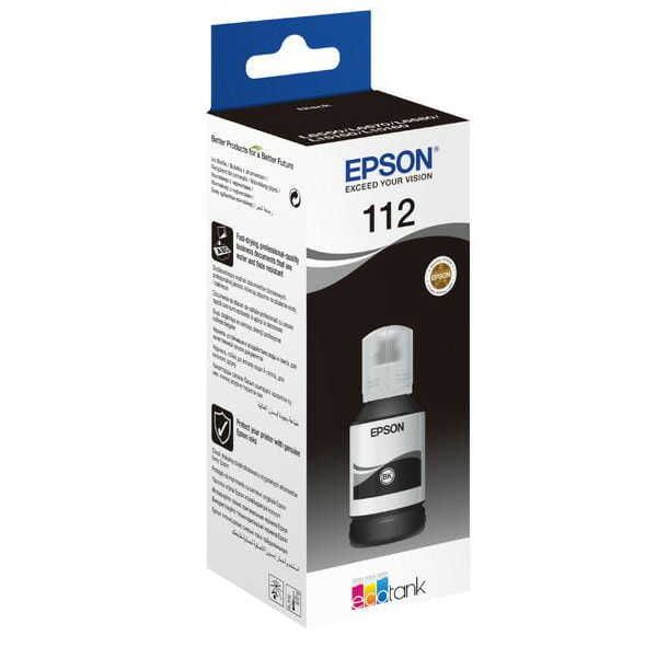 Epson Tusz 112 EcoTank Black 127ml 7500str C13T06C14A