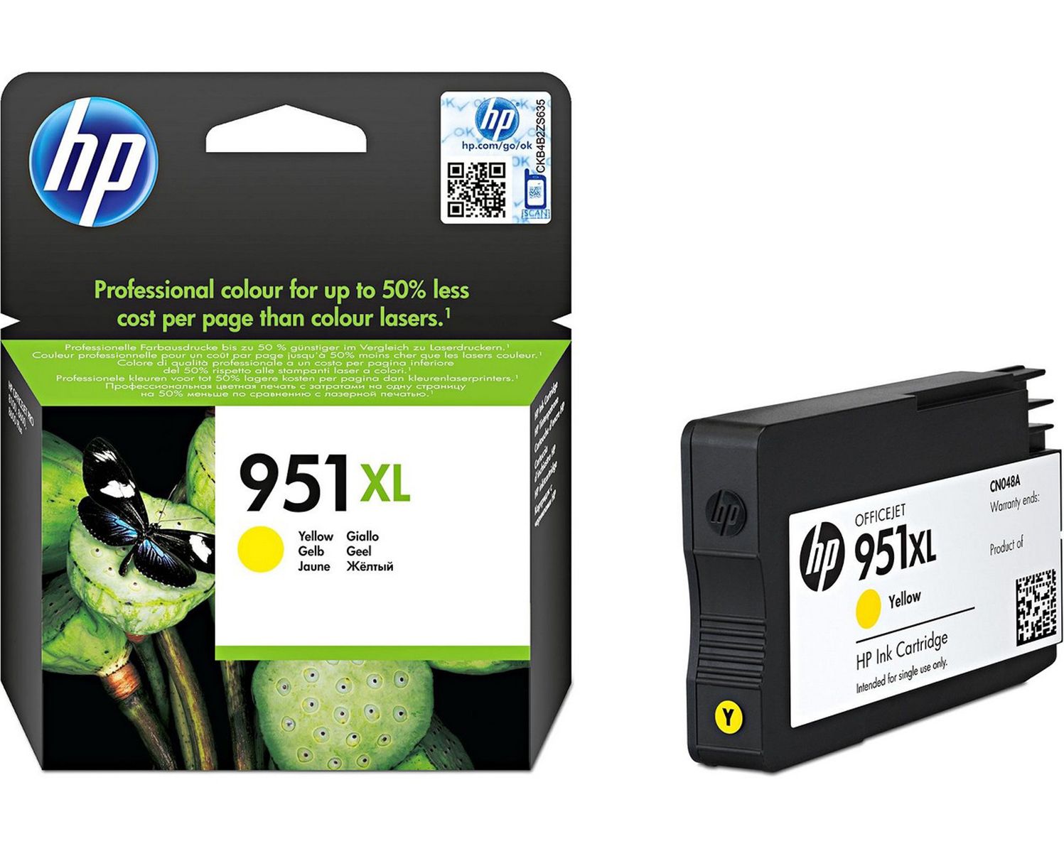 HP Tusz nr 951XL CN048AE Yellow 1500str