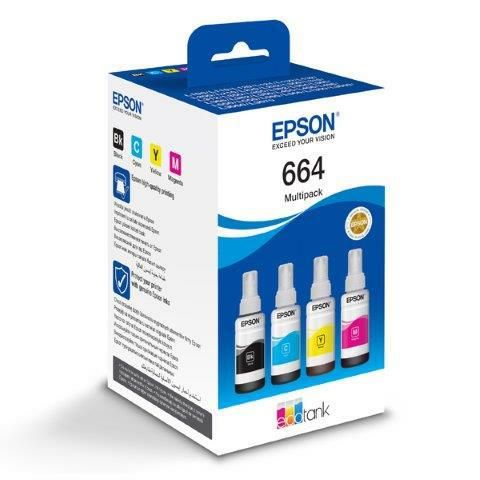 Epson Tusz L100/200 T6646 MultiPack Black, Cyan, Magenta, Yellow