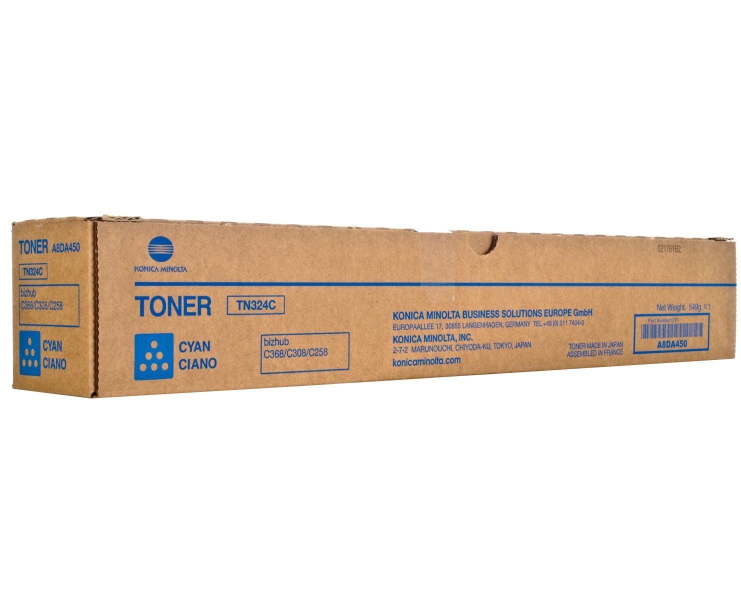 Minolta Toner TN-324C C258 Cyan 26K