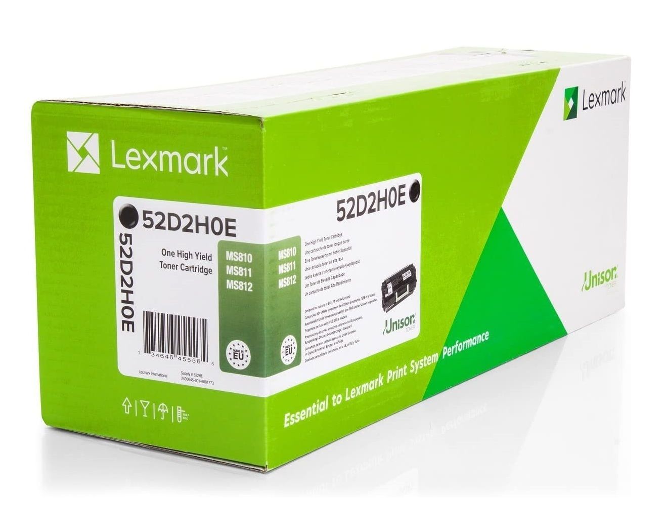 Lexmark Toner 52D2H0E Black 25K 522H MS810de, MS810dn, MS810dtn, MS810n,