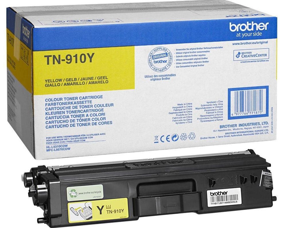 Brother Toner TN-910Y Yellow 9K HL-L9310, MFC-L9570