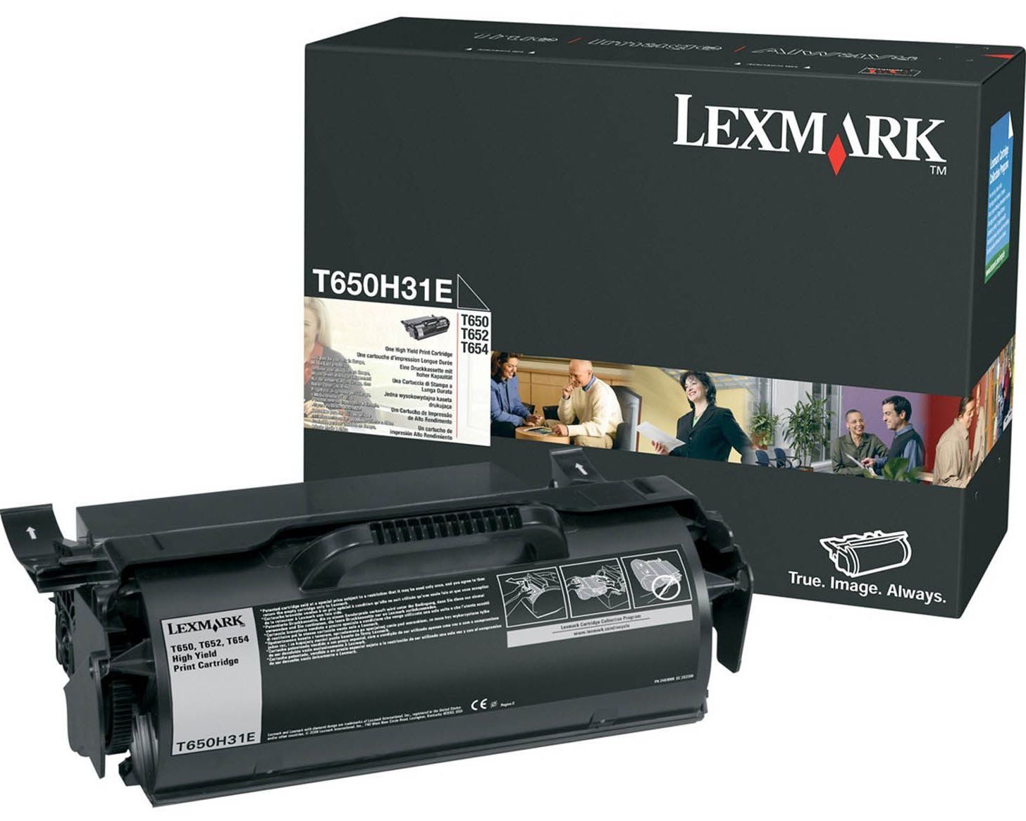 Lexmark Toner T650 T650H31E Black 25K T650dn, T650dtn, T650n, T652dn, T652dtn,