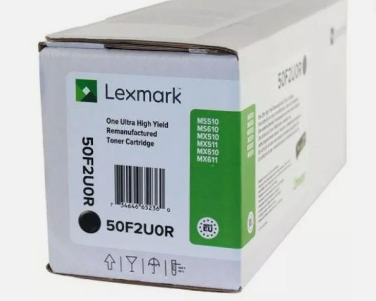 Lexmark Toner 50F2U0R Black 20K Reconditioned Cartridge 50F2U0E