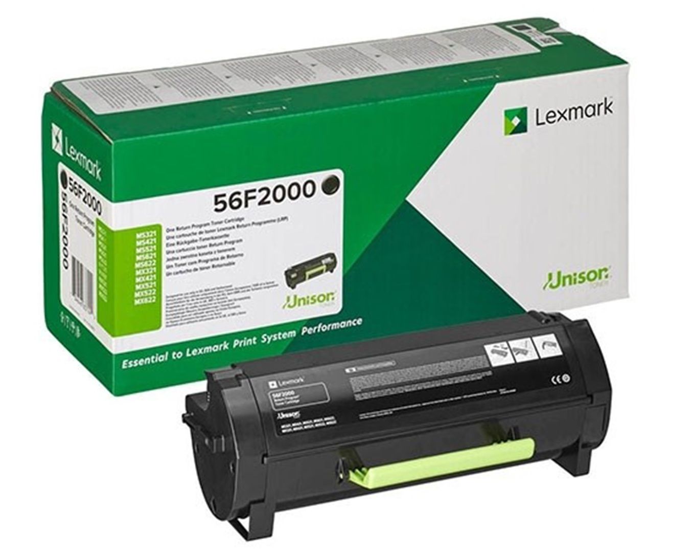 Lexmark Toner 56F2000 Black 6K MS321dn, MS421dn, MS521dn, MS621dn, MS62