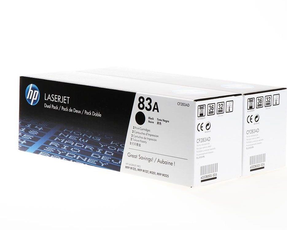HP Toner nr 83AD CF283AD Black 2x1,5K