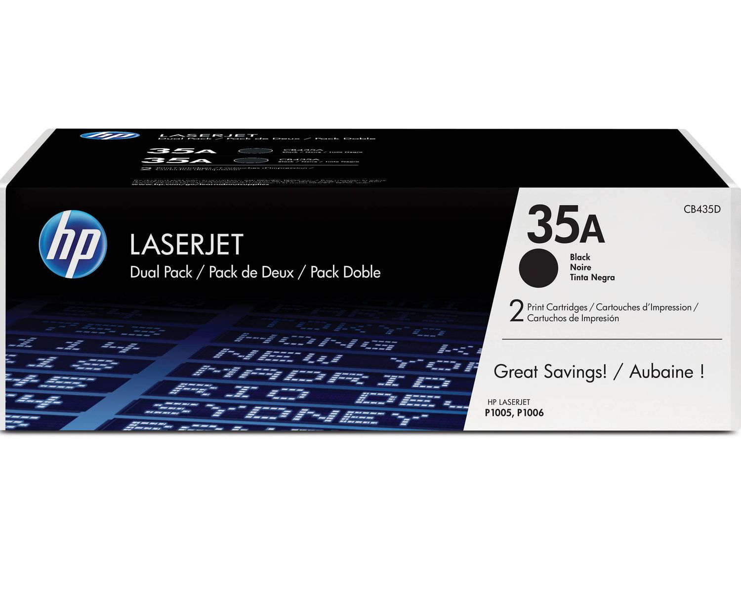 HP Toner nr 35AD CB435AD Black 2pack 2x1,5K