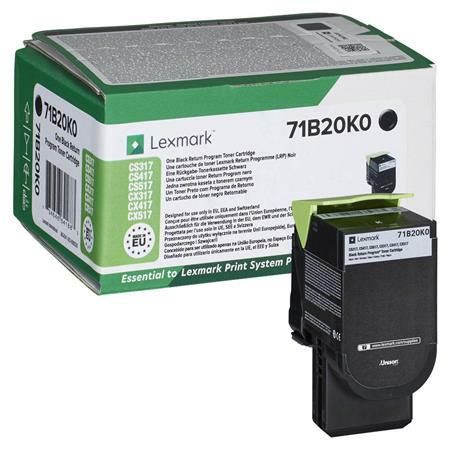 Lexmark Toner 71B20K0 Black 3K CS317dn, CS417dn, CS517de, CX317dn, CX41