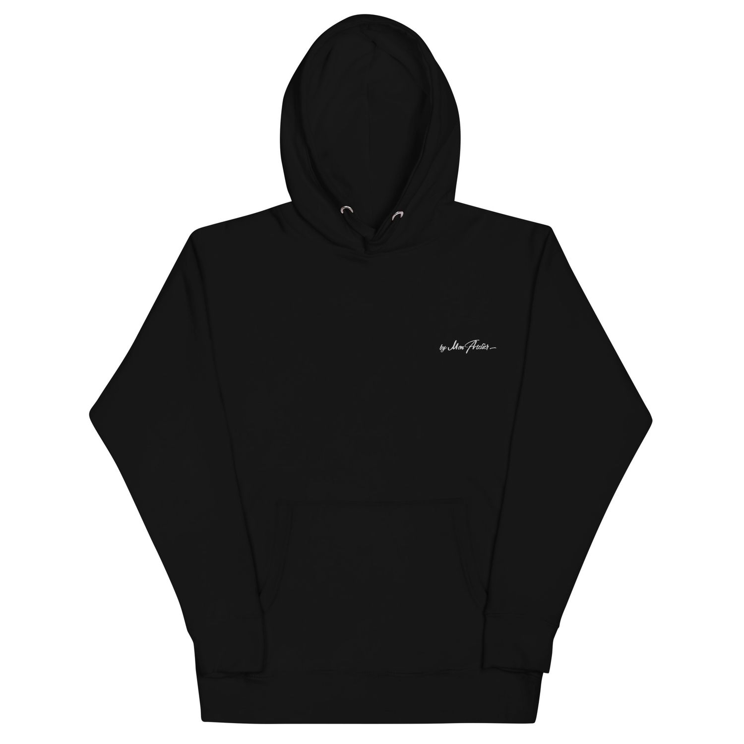 Sweat à capuche premium unisexe / coton héritage  - logo brodé Blanc
