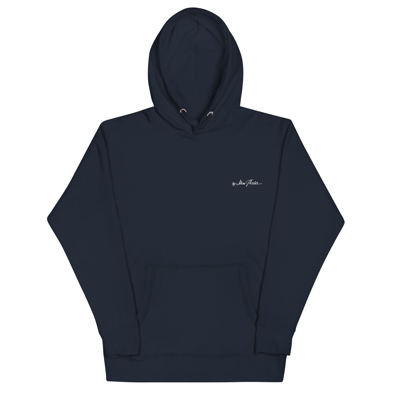 Sweat à capuche premium unisexe / coton héritage  - logo brodé Blanc