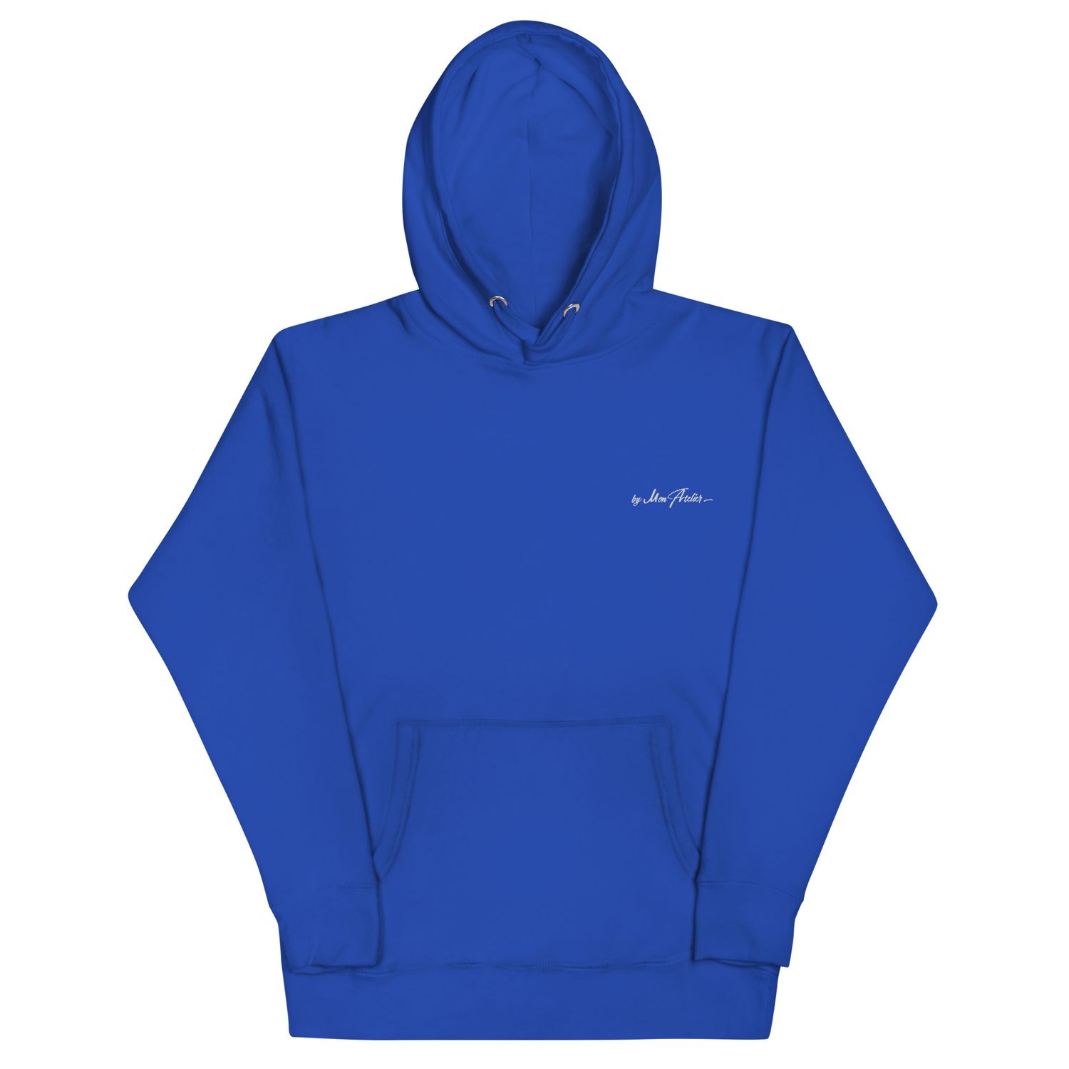 Sweat à capuche premium unisexe / coton héritage  - logo brodé Blanc