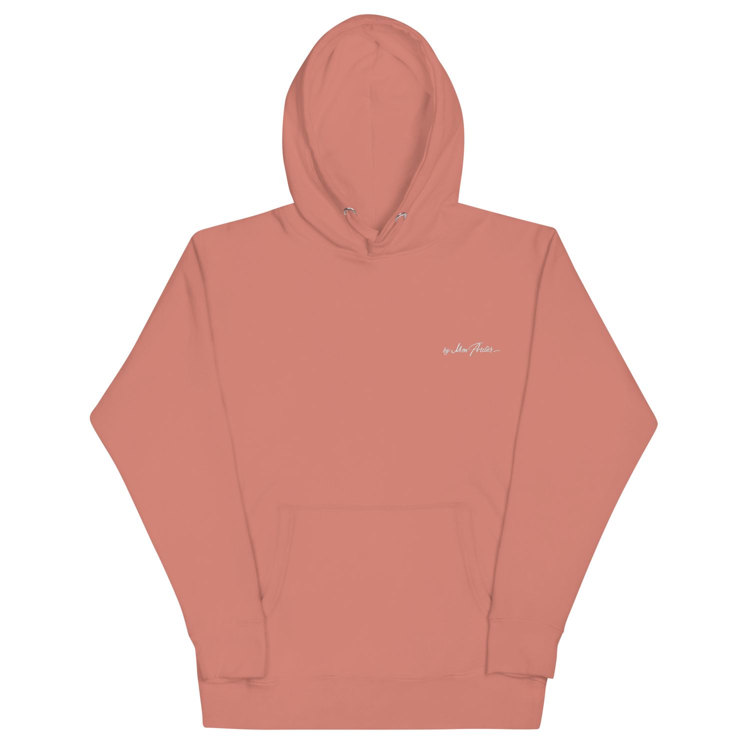 Sweat à capuche premium unisexe / coton héritage  - logo brodé Blanc