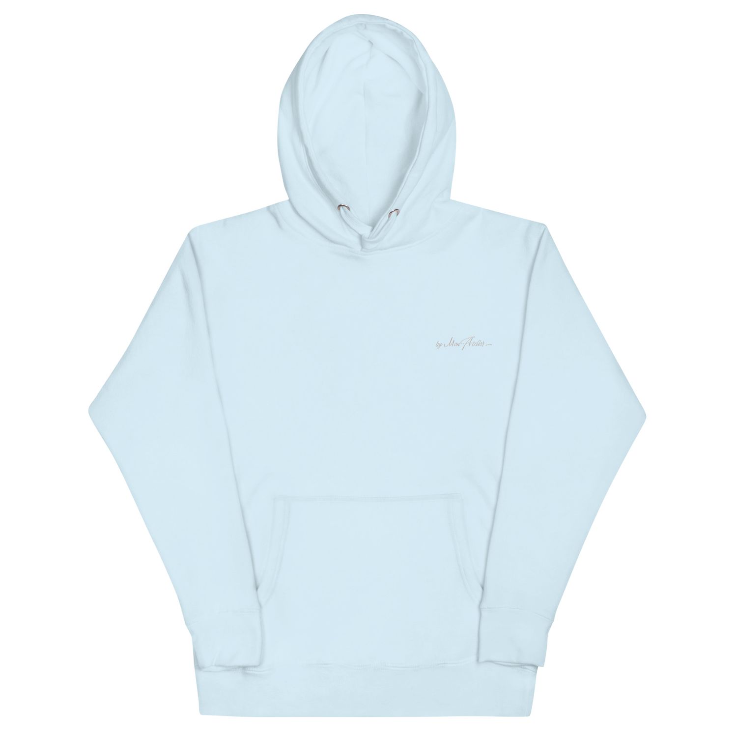 Sweat à capuche premium unisexe / coton héritage  - logo brodé Blanc