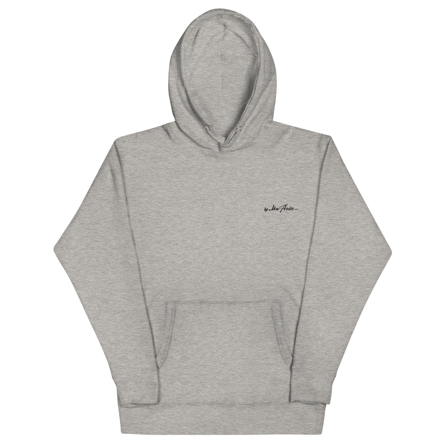 Sweat à capuche premium unisexe / coton héritage  - logo brodé Noir