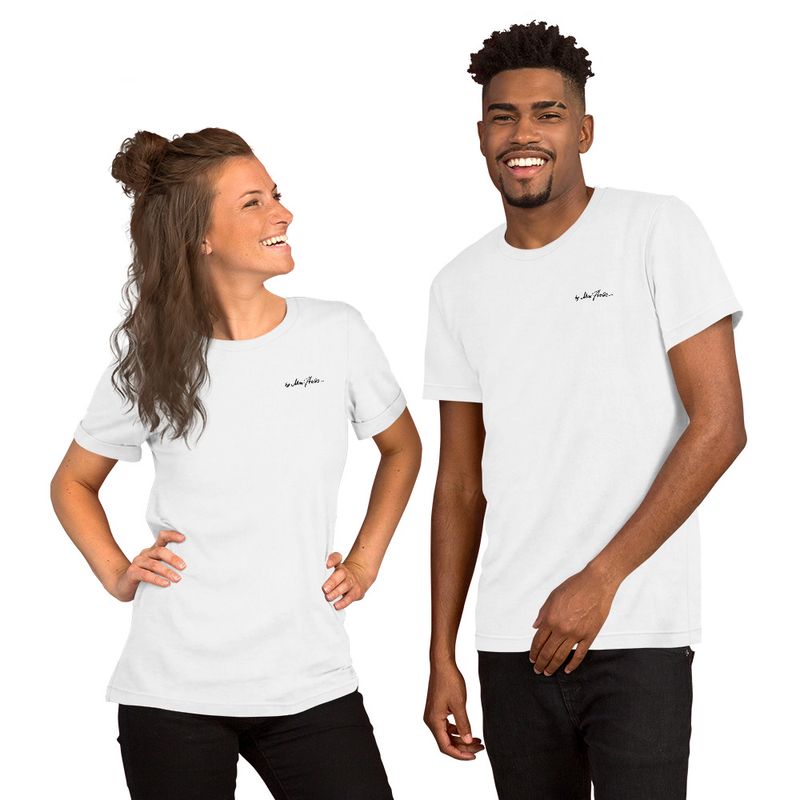 Tee shirt unisexe - Logo brodé Noir