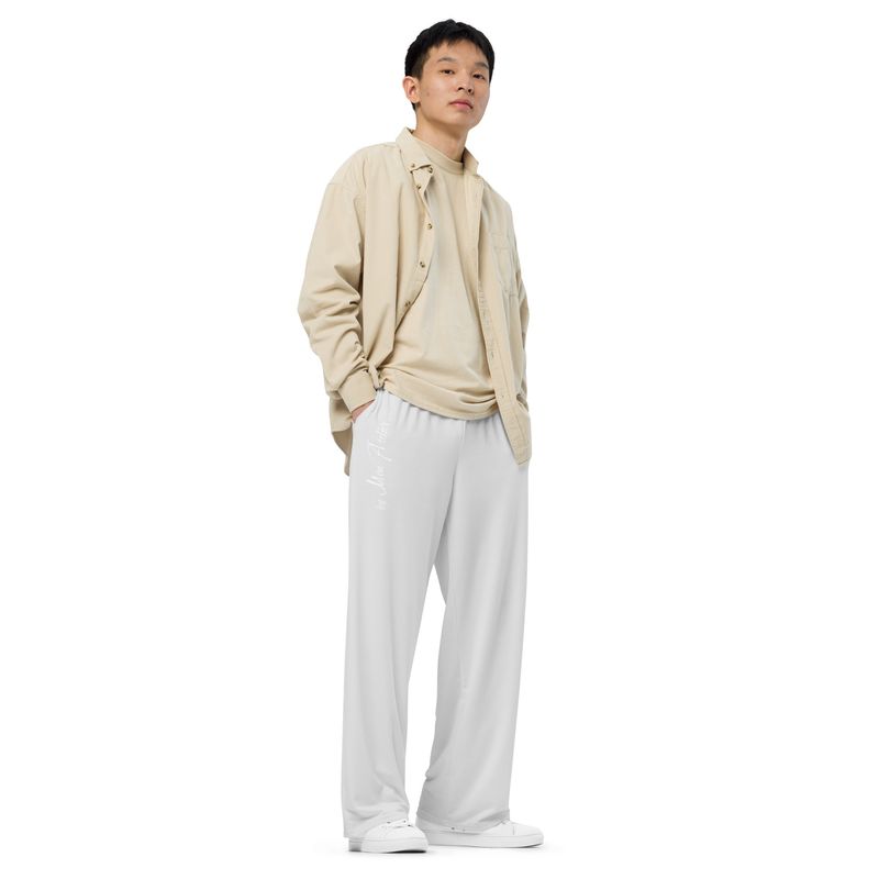 Pantalon large unisexe - all over - Gris