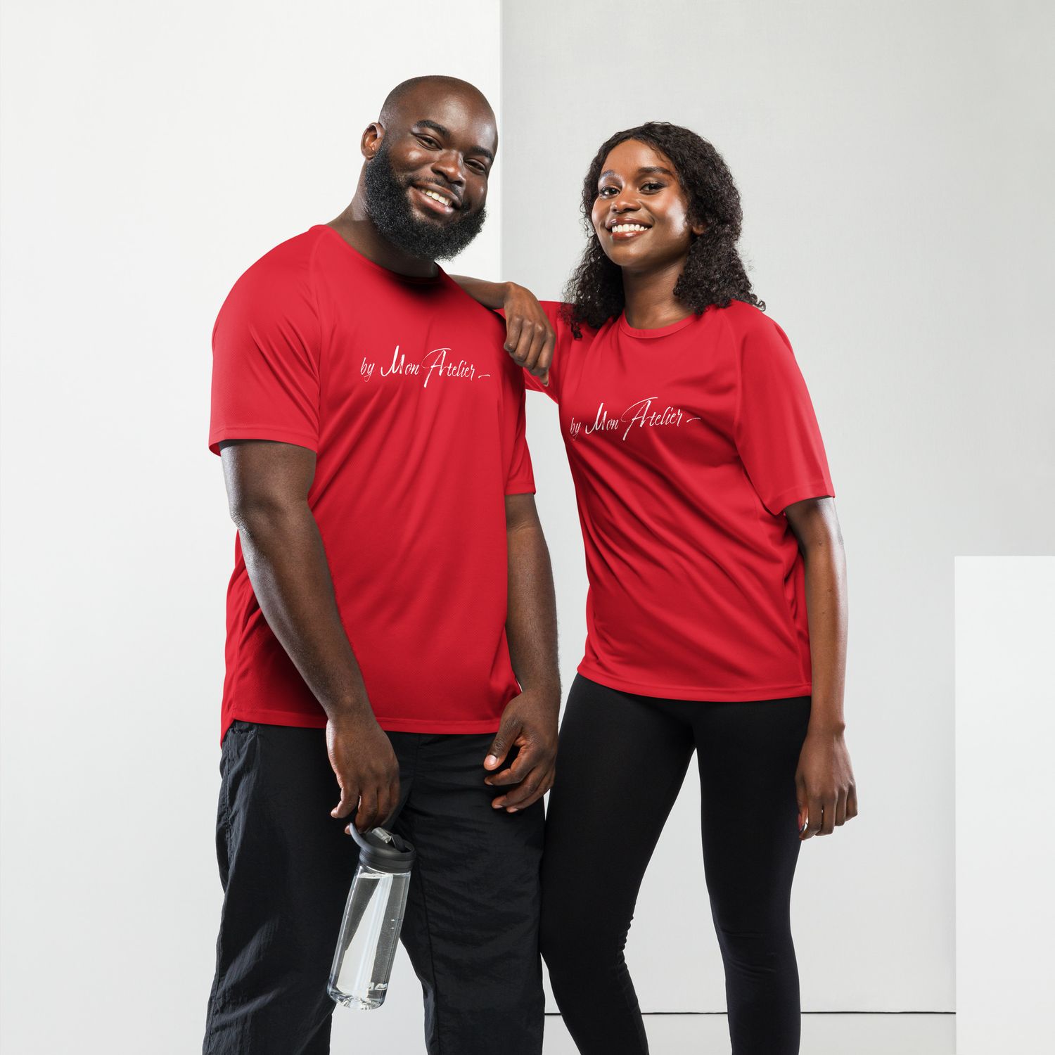 Maillot de sport unisexe jersey - 5 couleurs - Logo brodé blanc