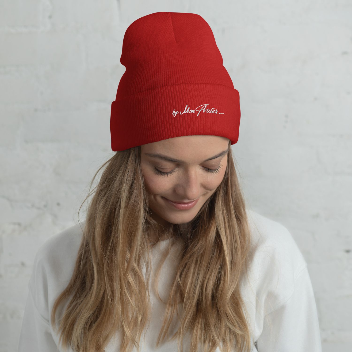 Bonnet d'hiver - 1501 - Broderie blanche