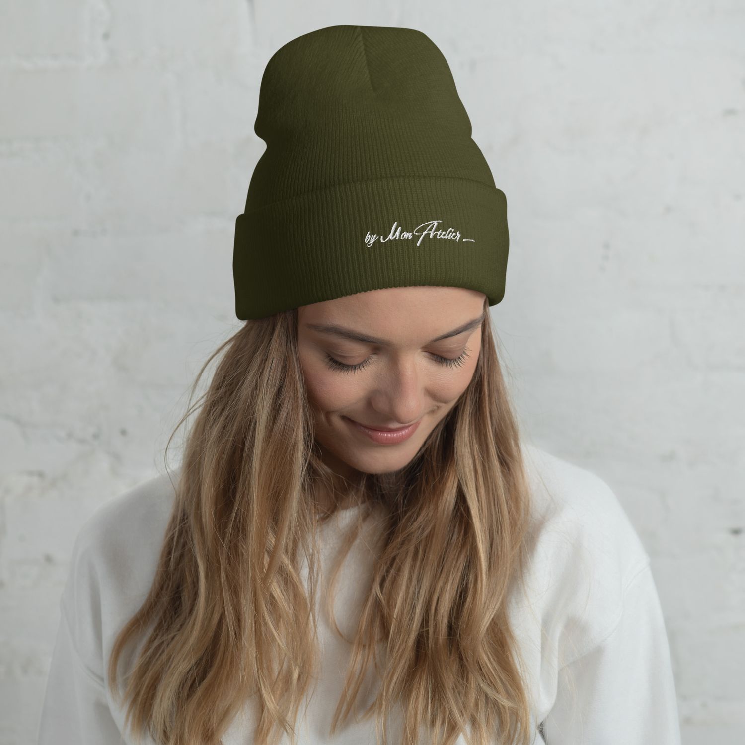 Bonnet d'hiver - 1501 - Broderie blanche