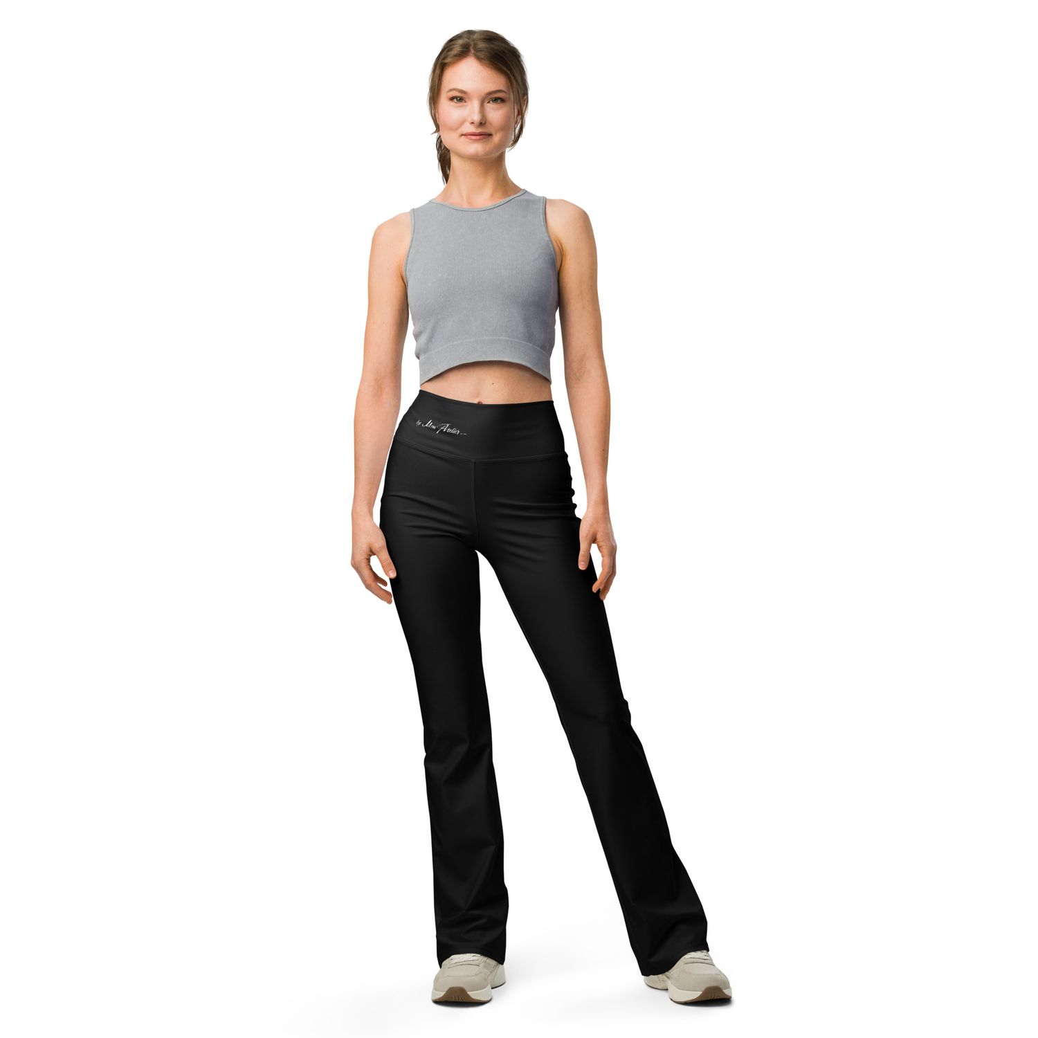 Legging évasé - all over - noir