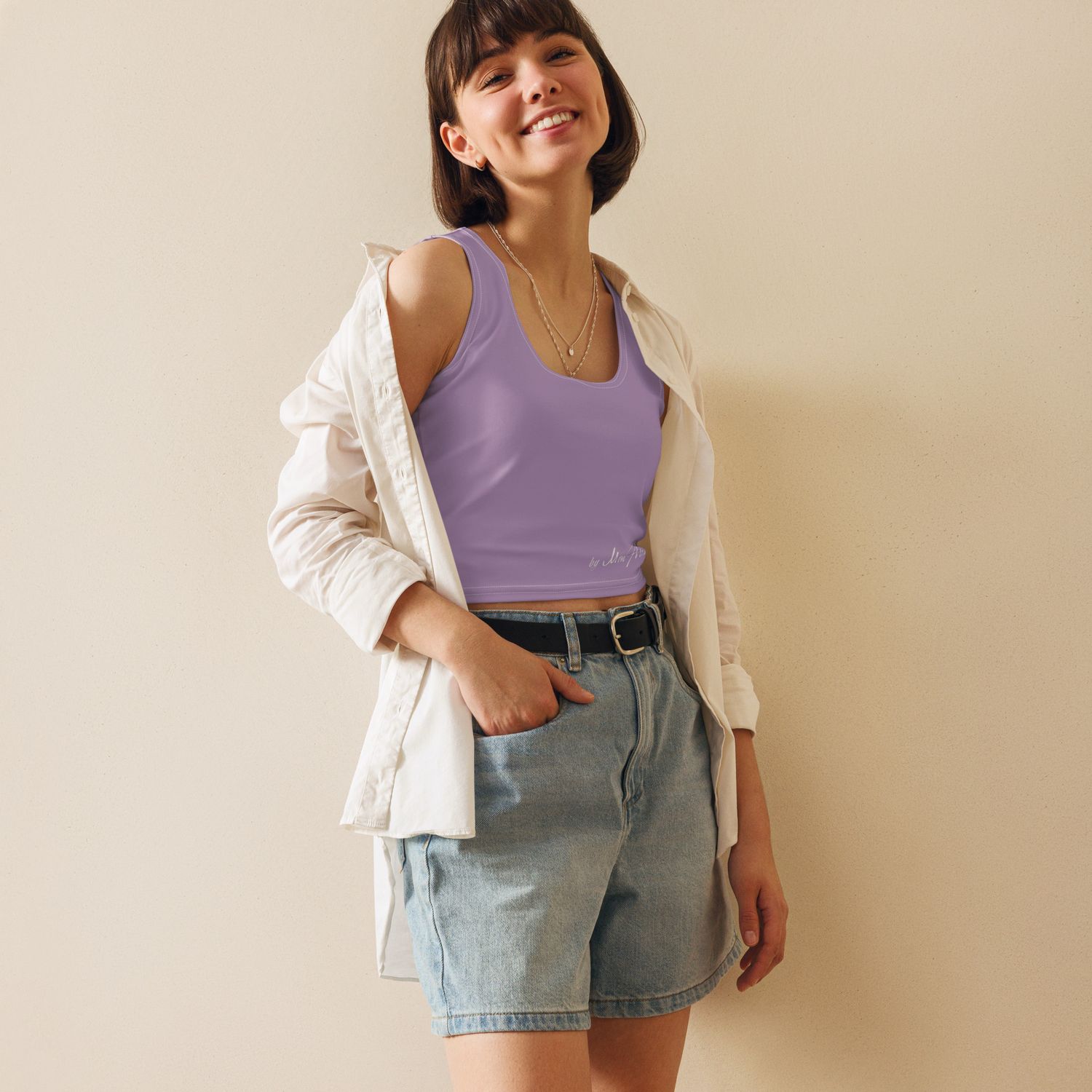 Crop Top Violet - All over