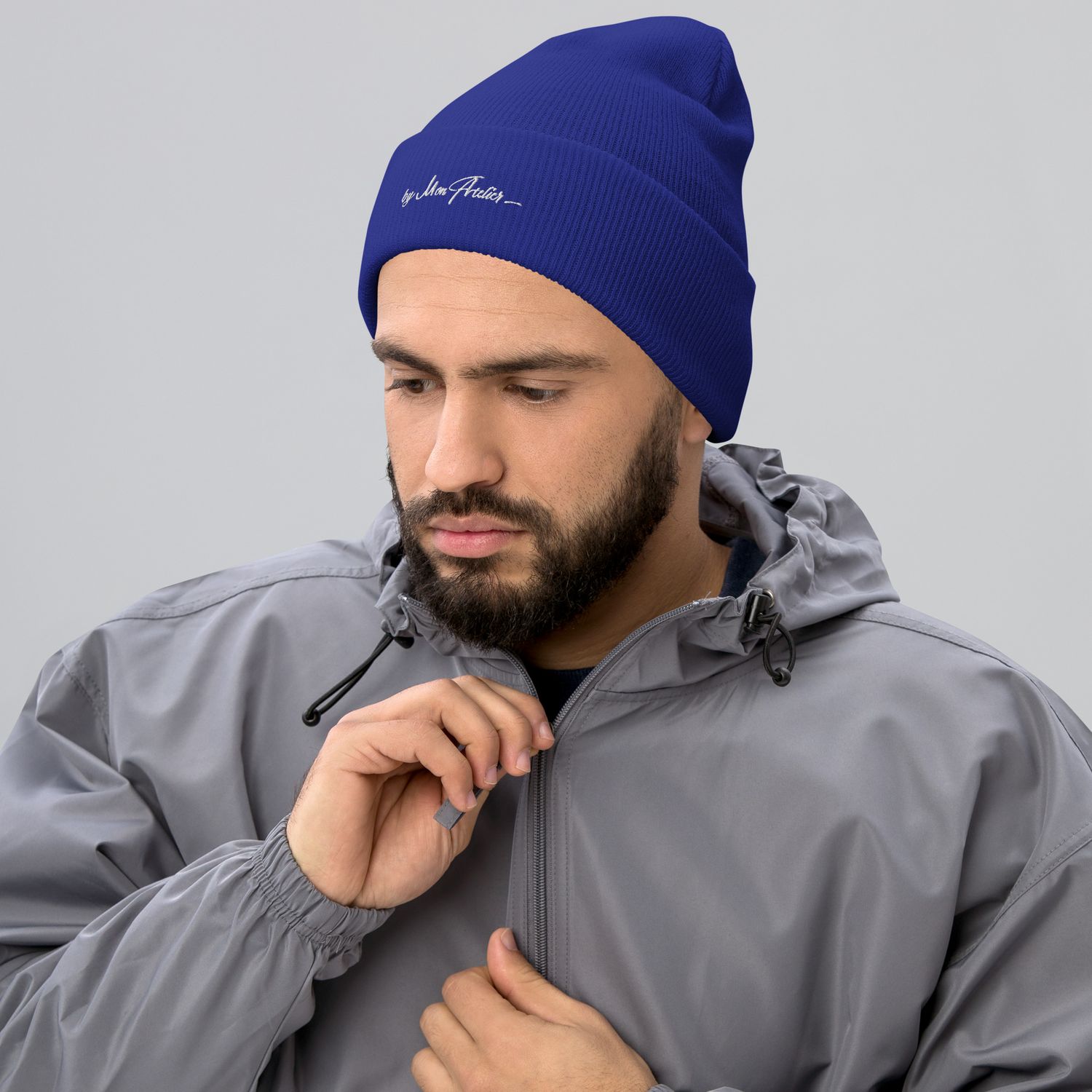 Bonnet d'hiver - 1501 - Broderie blanche