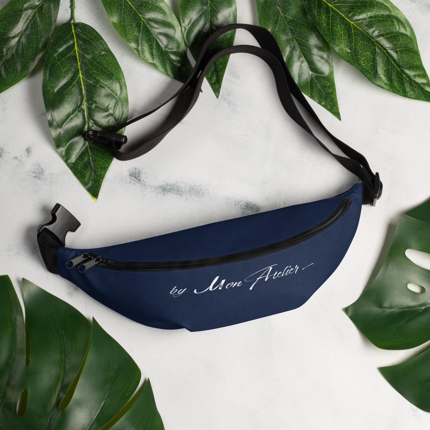 Sac banane all over - Bleu marine
